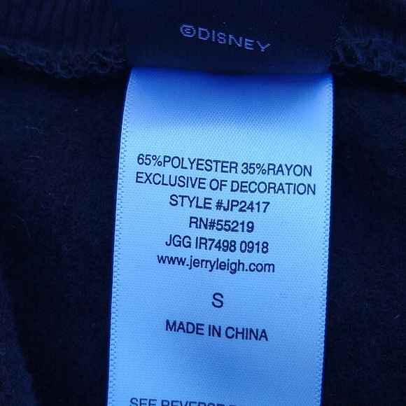 Juniors Disney Mickey Mouse jogger style black Leggings - S fit like XS, NWT! - Picture 7 of 7